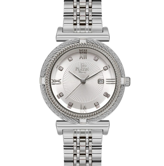 PLATİN PİERRE KADIN KOL SAATİ