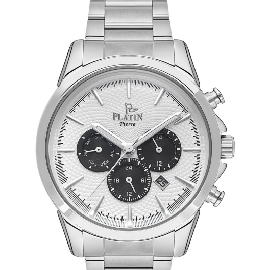 PLATİN PİERRE ERKEK KOL SAATİ