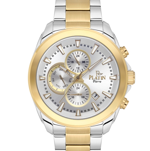 PLATİN PİERRE ERKEK KOL SAATİ