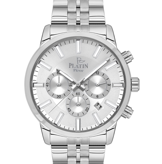 PLATİN PİERRE ERKEK KOL SAATİ