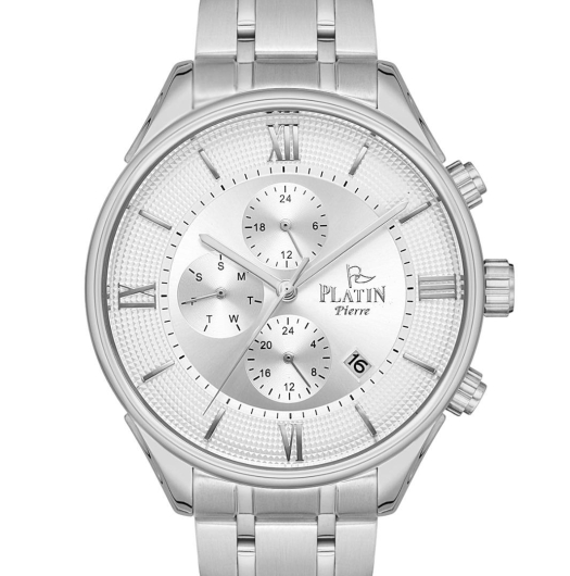 PLATİN PİERRE ERKEK KOL SAATİ