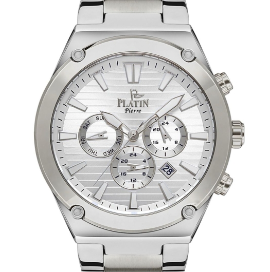PLATİN PİERRE ERKEK KOL SAATİ