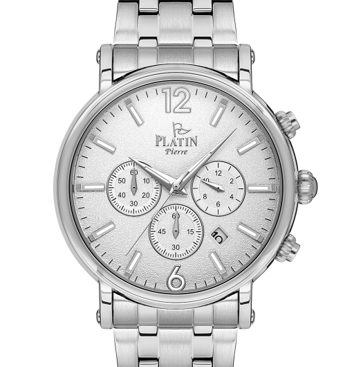 PLATİN PİERRE ERKEK KOL SAATİ