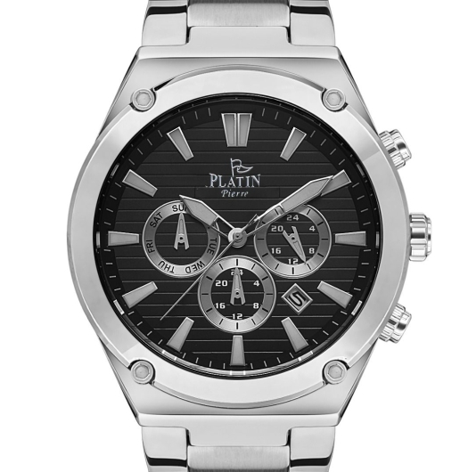 PLATİN PİERRE ERKEK KOL SAATİ