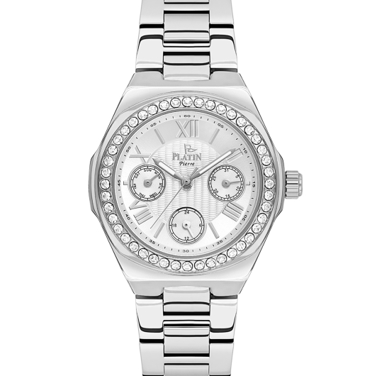 PLATİN PİERRE KADIN KOL SAATİ