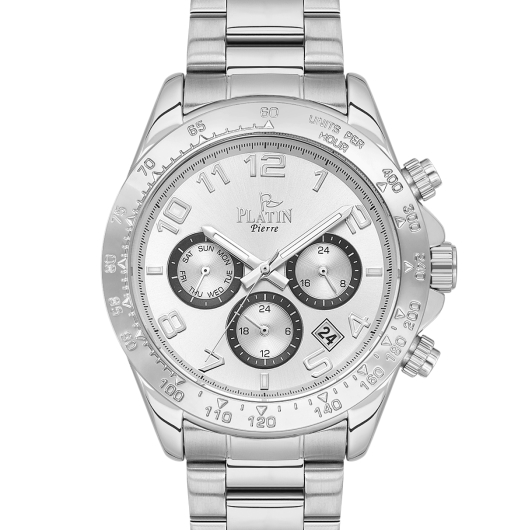PLATİN PİERRE ERKEK KOL SAATİ