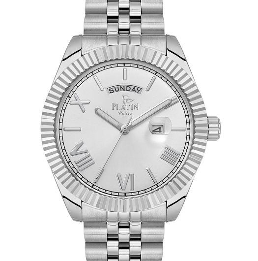 PLATİN PİERRE ERKEK KOL SAATİ
